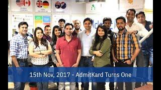 AdmitKard Turns 1#HappyAnniversary