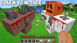 You can SPAWN SCARY DEAD GOLEM vs SCARY DEAD WITHER in Minecraft ? BIGGEST SCARY MOB !