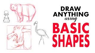 How to Draw Anything Using Basic Shapes