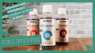 BioBizz Trypack Hydro — organisches Probierpaket für Hydroponik Grows