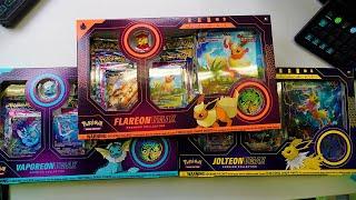 BRAND NEW JOLTEON FLAREON VAPOREON LIVE BREAK! POKEMON STORE!