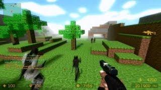 Counter Strike Source Zombie Escape mod online gameplay on ze Minecraft map