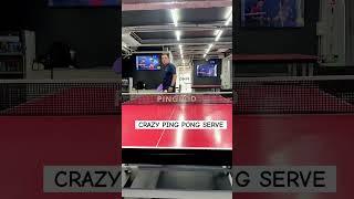 CRAZY PING PONG SERVE #pingpong #shorts