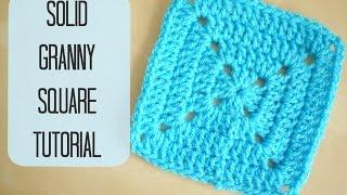 CROCHET: How to crochet a solid granny square for beginners | Bella Coco