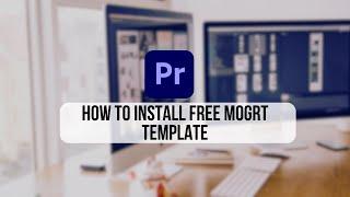 How To Download and install Free Motion graphics template premiere pro | Mixkit