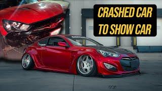 From a CRASHED Car to a Show Car / Michael’s Widebody Hyundai Genesis is AMAZING!