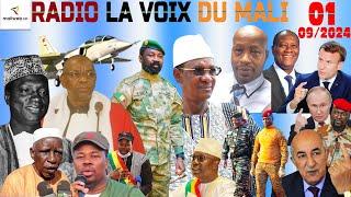 La Revue de Presse de la RADIO LA VOIX DU MALI du 01 SEPTEMBRE 2024