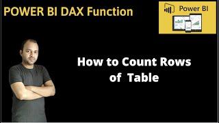 How to Count Table Rows in Power BI | Power BI RowCount Function