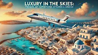 Luxury in the Skies: Private Jet Adventures Over Mykonos & Greece!