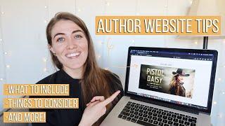 AUTHOR WEBSITE TIPS | What to include on an author website | Natalia Leigh