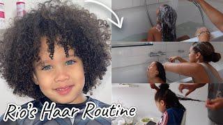 Wednesday Hairday! | Dit is Rio's Haar Routine! | Zijn haar uitkammen is altijd een strijd