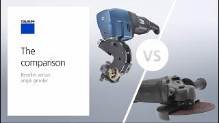 Bevellers: TKF 1500 vs. angle grinder