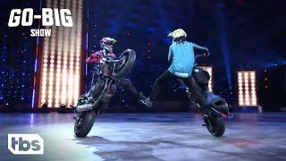 Go Big Show: Judges Assist With an Insane Motorcycle Trick (Clip) | TBS