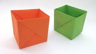 Origami box making, How to make a solid box from paper?