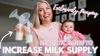 INCREASE BREASTMILK SUPPLY | EASY TIPS FROM AN EXCLUSIVELY PUMPING MOM | BRYANNAH KAY 