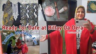 Turkish Icecream || Fun day Spent at Billay Da Dera || Restuarant Date with Hubby