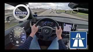 Volvo XC60 T5 AUTOBAHN POV (NO SPEED LIMIT) Test drive TOP SPEED