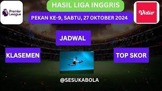 HASIL LIGA INGGRIS PEKAN KE 9 | ARSENAL VS LIVERPOOL  | EPL PEKAN KE 9