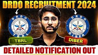 DRDO TBRL / DIBER Recruitment 2024 | Eligibility | Salary | Total Posts | Details Notification Out