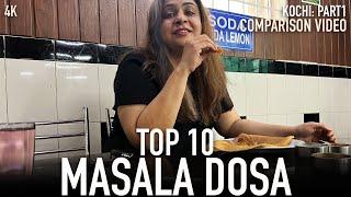 Kochi's Best Masala Dosa & Ghee Roast & Coffee - Comparison Video - Part 1