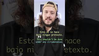 Bajo Ningún Pretexto - CLASE DE INGLÉS