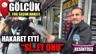 GÖLCÜK 2. TUR SEÇİM ANKETİ | HAKARETLER SAVURDU  "Si...ET ONU"