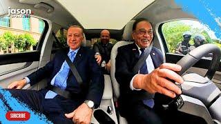 PM Anwar Ibrahim pandu kereta EV Togg T10X, bawa Presiden Erdoğan dari Perdana Putra ke Seri Perdana