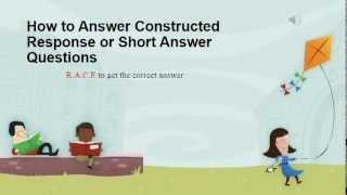 How to Answer Constructed Response or Short Answer