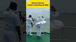 sunny Deol on Indian coast Guard ship #trending #ytshorts #shorts #gadar 2 #video #feed #