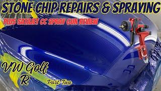 Stone Chip Repairs & Spraying ,Volkswagen Golf R Part 2 Plus Satajet CC Spraygun Review