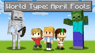 We Played The MINECRAFT APRIL FOOLS UPDATE And This Happened..