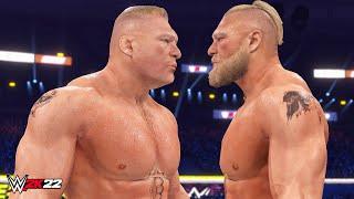 WWE 2K22 - Brock Lesnar(Cowboy) vs Brock Lesnar(Beast Incarnate) Match!