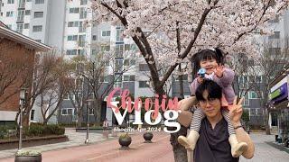 일상 VLOG ::: 33개월 아기 | 하니니의 세번째 봄 | 벚꽃걷기 | 놀이터와 고양이 | 사랑의 후리카케 | 행복한 자유부인의 하루 | 아기로 가득한 일상