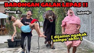 BARONGAN GALAK LEPAS !! satu kampung kabur semua [ Ngakak poll ]