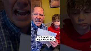 My son made the High Honor Roll but that is not acceptable! #peteytvprof