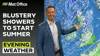 31/05/2025 - Showers in the north and west - Evening Weather Forecast UK – Met Office Weather