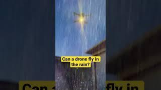 Can a drone fly in the rain?