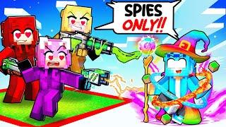 LOCKED ON SECRET SPY FANGIRL ONLY One Chunk as a WIZARD in Minecraft!
