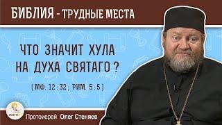 Что значит хула на Духа Святаго (Мф. 12:32)?  Протоиерей Олег Стеняев