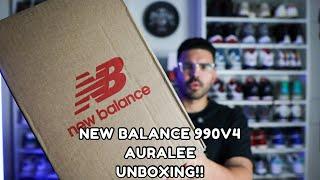 Unboxing The New Balance 990v4 x Auralee!