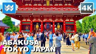 [4K] ASAKUSA TOKYO JAPAN  2024 Nakamise Shopping Street to Sensoji Temple Walking Tour Vlog