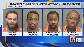 4 inmates charged with assaulting officer at Wake County Detention Center