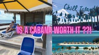 Chill island CABANA Perfect Day Coco Cay May 2024 (Icon of the Seas Day 7) #viral #iconoftheseas