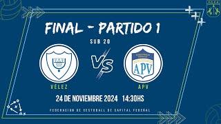 Cestoball | Sub 20  | Velez vs Apv | Final Torneo Clausura Ida