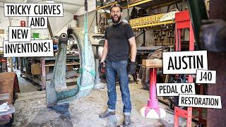 Tricky Curves and New Inventions! | Austin J40 Pedal Car Restoration | Ep.9