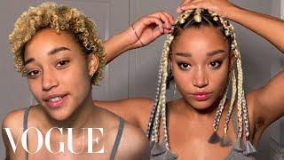 Amandla Stenberg's Guide to Box Braids, Smoky Eyes, and TikTok Brows | Beauty Secrets | Vogue