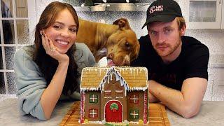 BUILDING A GINGERBREAD HOUSE W/ FINNEAS!