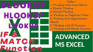 क्या है VLOOKUP? (हिंदी में) | VLOOKUP Basic to Advance in Hindi | IF & MATCH Function in VLOOKUP