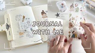 journal with me ️ asmr + relaxing piano // 20 min //