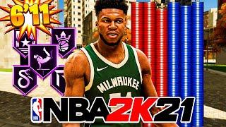 NEW 6'11 SPEEDBOOSTING GIANNIS ANTETOKOUNMPO BUILD in NBA 2K21